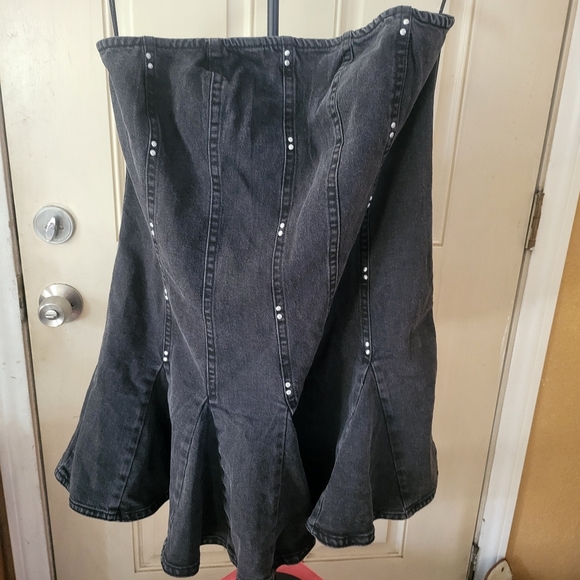 wild fable Dresses & Skirts - Wild Fable Black Denim Dress XL
